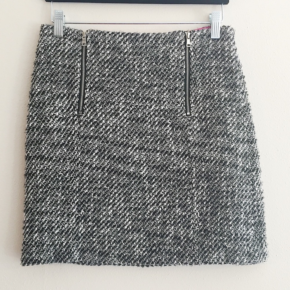 LOFT | Tweed Zipper Mini Skirt